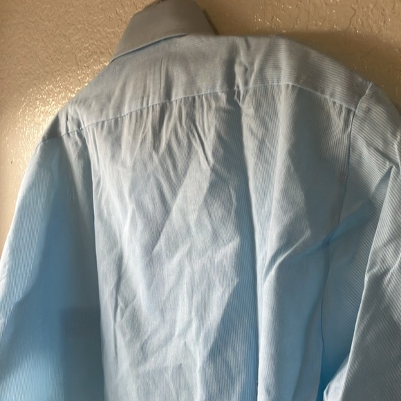 Arrow Belmont Club Decton Perma-Iron Made in USA Blue Short Sleeve Shirt men 16 - Picture 13 of 17